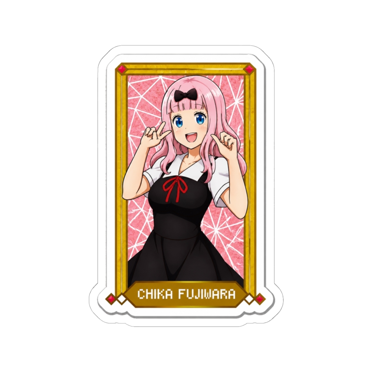 Chika Fujiwara - Love is War Sticker | Kaguya-sama: Love Is War - alternate angle 1, merchandise
