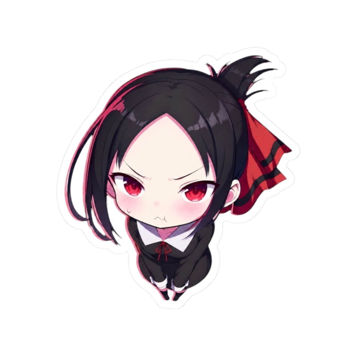 Chibi Kawaii Angry Kaguya Shinomiya Kaguya Sama Love Is War Anime Red Bow Expression | Kaguya-sama: Love Is War - alternate angle 3, merchandise