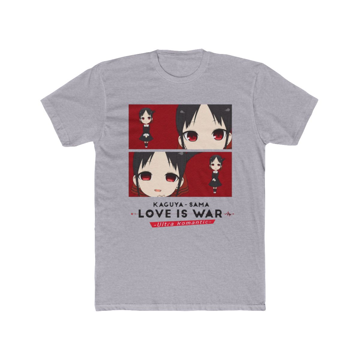 Kaguya-sama: Love Is War -Ultra Romantic- Chibi Character White Short Sleeve Crop Tee-XXL - alternate angle 4, merchandise